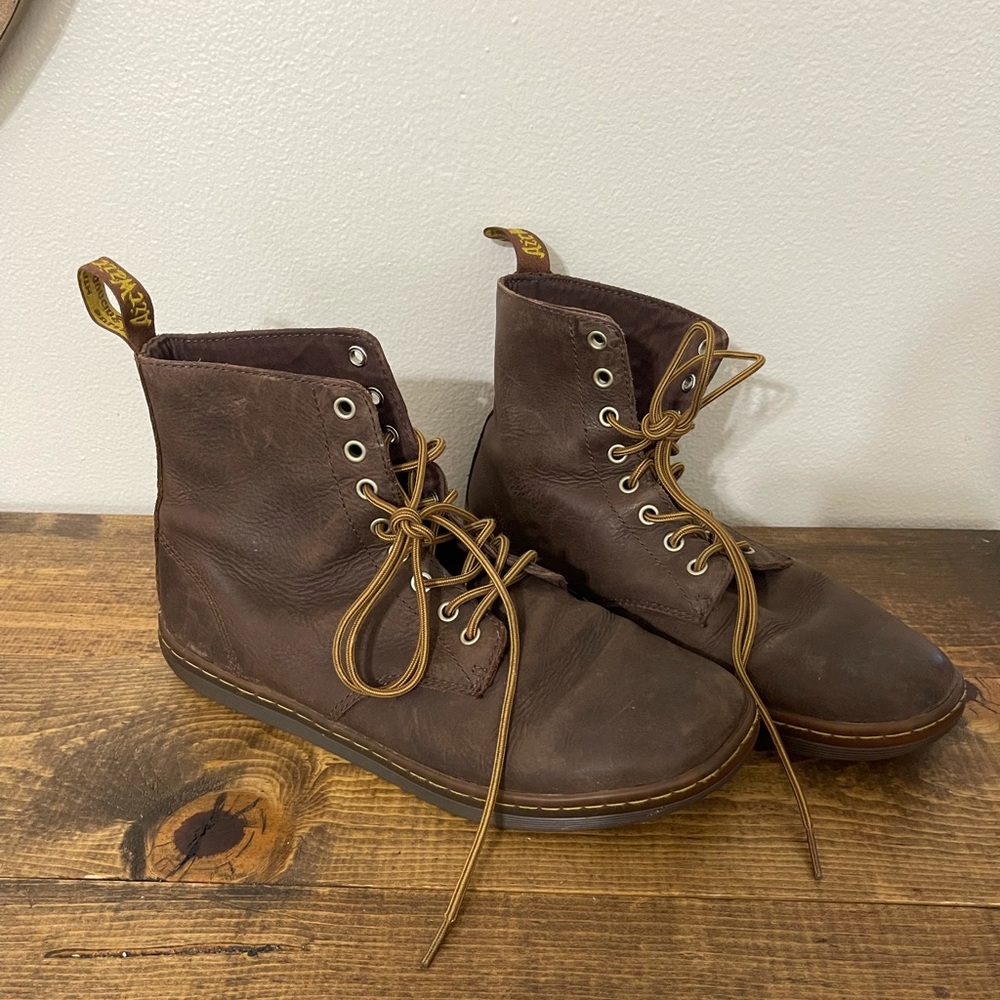 Dr. Martens Airwair Tobias Brown Leather High Top Boots 11